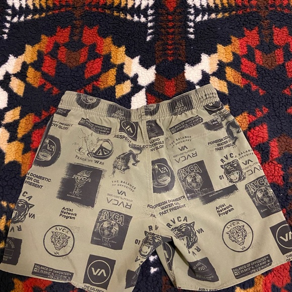 COPY - RVCA swim trunks size Large. Great quality and have flex material. - Picture 3 of 7